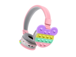 Auscultadores Bluetooth TRUMSEN Akz-K30Over Ear Rosa