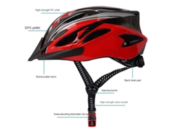 Blackwhitexanes Capacete Ciclismo Leve Vazado Respirável 54-62cm Forro Hc Confortável Ajustável Proteção Segurança Pedalar