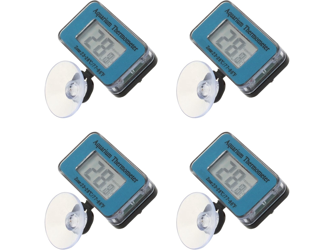 Termômetro Digital Lcd Para Aquário, Submersível E Resistente À Água, 4