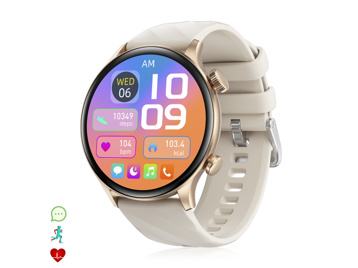 Smartwatch Zw63 Com Chamadas Bluetooth, Termômetro, Glicose No Sangue E Coroa Multifuncional. Dam