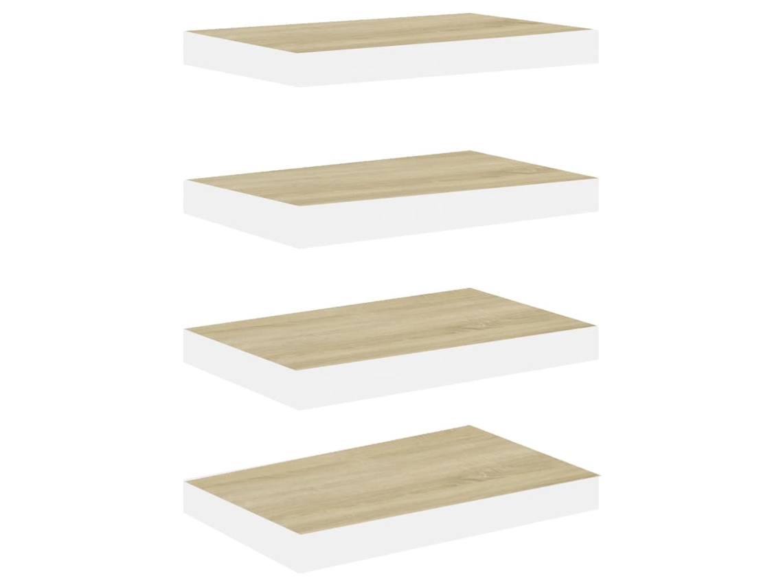 Wall Shelf, Wall Shelves Vidaxl Marrom Mdf (50 X 23.5 X 3.8 Cm)