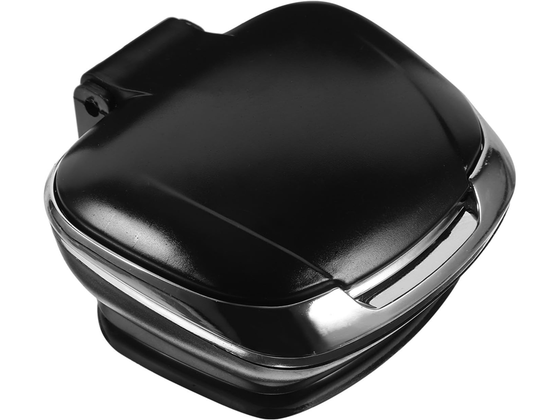 Cinzeiro portátil para carro, feito de plástico com luz LED integrada, fácil de transportar.