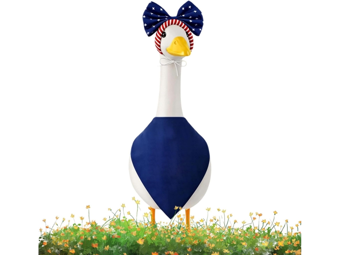 Roupa Genérica para Gansos de Jardim, Decoração Patriótica para Festas Bandana e Ganso, 43 Cm, 58 Cm, Adequada para CHABERLU