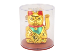 Gato Da Sorte Solar (mão Mexendo Energia Solar)
