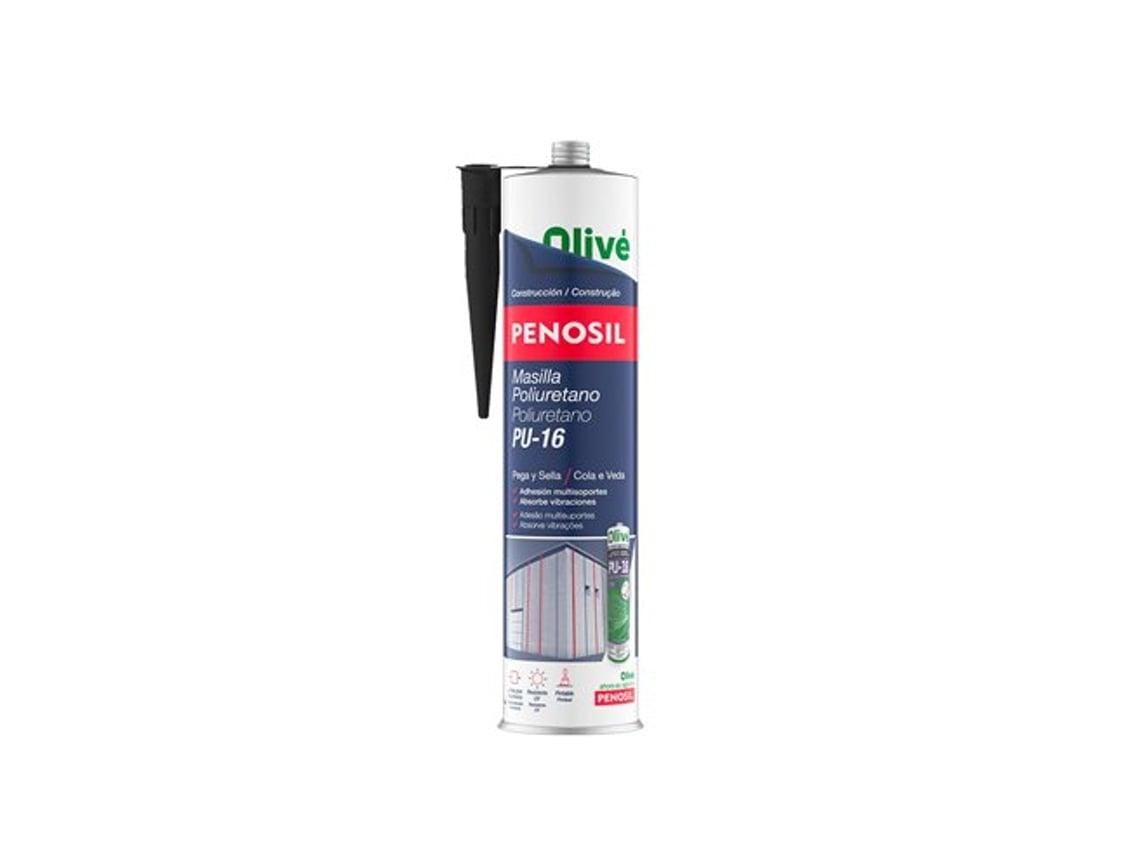 Cartucho De Massa De Poliuretano Preto 300 Ml. Selante De Poliuretano, Selante De Cimento, Tijolo, Cerâmica, Metais Penosil