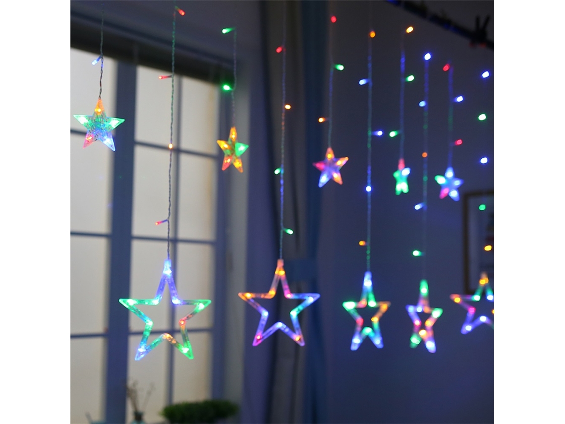 Luz de String com 138 Leds Estrela 8 Modos | S/MARCA