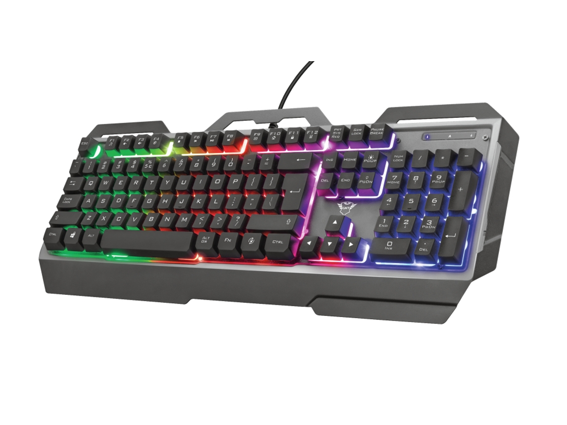TRUST Gxt 856 Torac Teclado Usb Qwerty Inglés de Ee. Uu. Negro