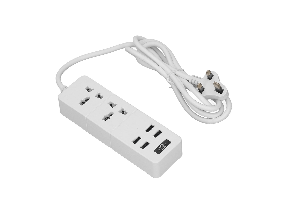 Laxiscreed Extensão De Corrente Com Usb, 2500w, Ficha Múltipla E Funcionalidades Versáteis