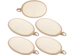 Conjunto De 5 Esponjas Bucha Esfoliantes Naturais Para O Corpo, Ideais Para Banho, Viagens E Limpeza Diária Da Pele