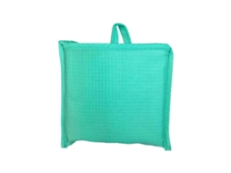 Sacola De Compras Dobrável De Grande Capacidade Com Alças Reforçadas Para Itens Pesados, Ideal Para Compras De Supermercado E Viagens. Cor: Verde