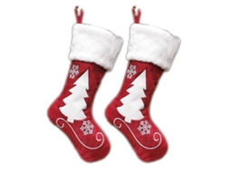 Conjunto De 2 Estolas De Natal, Estolas De Pelúcia Com Punho, Para Decoração De Festas De Natal Em Família. Hengjian