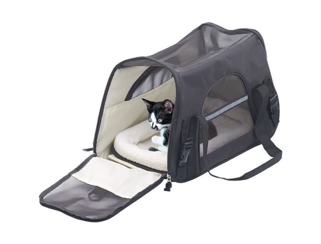 Bolsa transportadora para animais de estimação - SweetyPet - Tamanho M - Para gatos e cães pequenos - Preto SWEETYPET