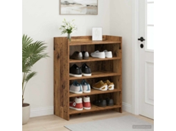 Vidaxl Armário De Sapatos Madeira Antiga 73,5 X 36 X 92 Cm