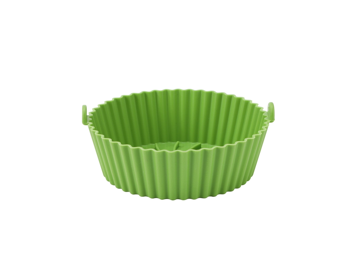 Forros De Silicone Para Fritadeira De Ar (6,3 Polegadas, Verde, Reutilizáveis) Eoocoo