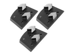 3 Peças De Bloco De Lixamento Diamante Em Forma De Flecha Com 2 Dentes, Disco De Lixamento Para Concreto, Acessórios De Misturador