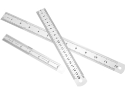 Conjunto De 3 Réguas Portáteis Para Carpintaria E Design, Em Aço