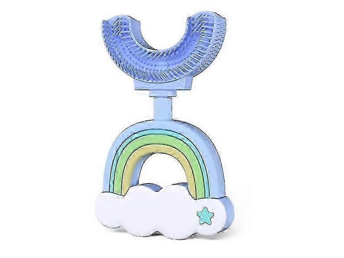 Escova De Dentes Infantil Em Formato De U Com Cabeça De Silicone Macia - Design Manual