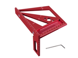 Régua de medição 3D multiangular para marcenaria, 22,5-90 graus, em alumínio, com medidas métricas e em polegadas, para engenheiros e carpinteiros.