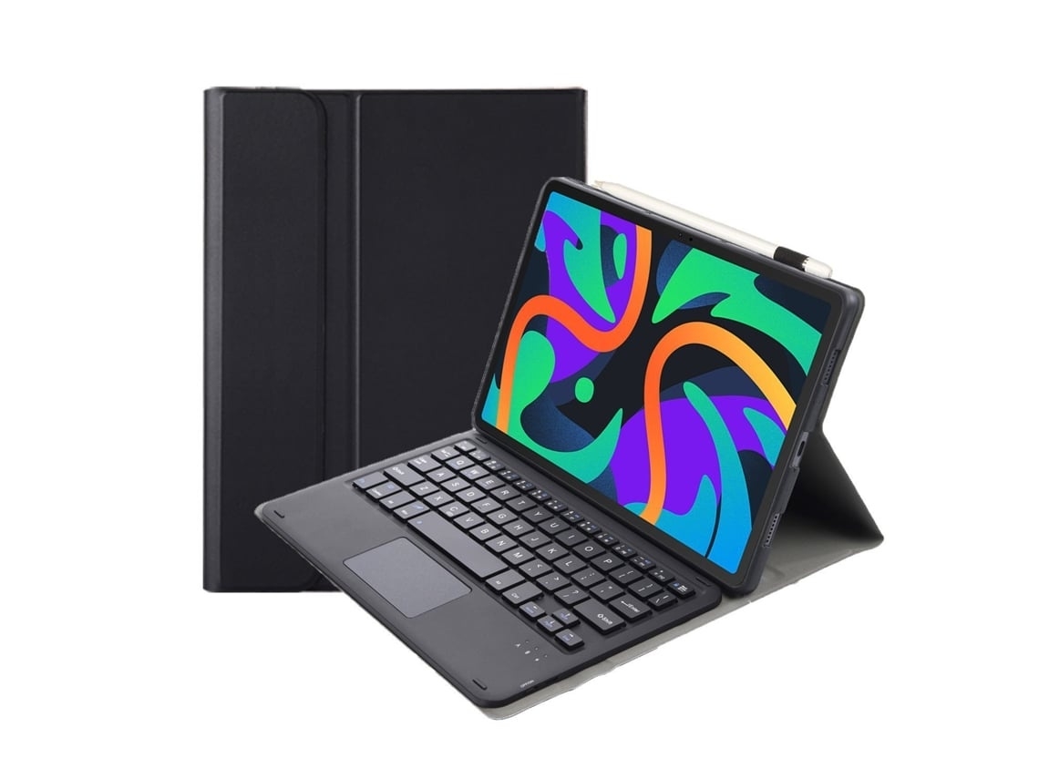 Capa Com Teclado Para Tablet Lurelia, Compatível Com Huawei Matepad 11.5/air11.5, Preto, Teclado Bluetooth, Fixação Magnética