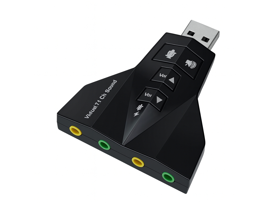 Adaptador De Áudio Usb 7.1 Oneplus Nb1399 Preto