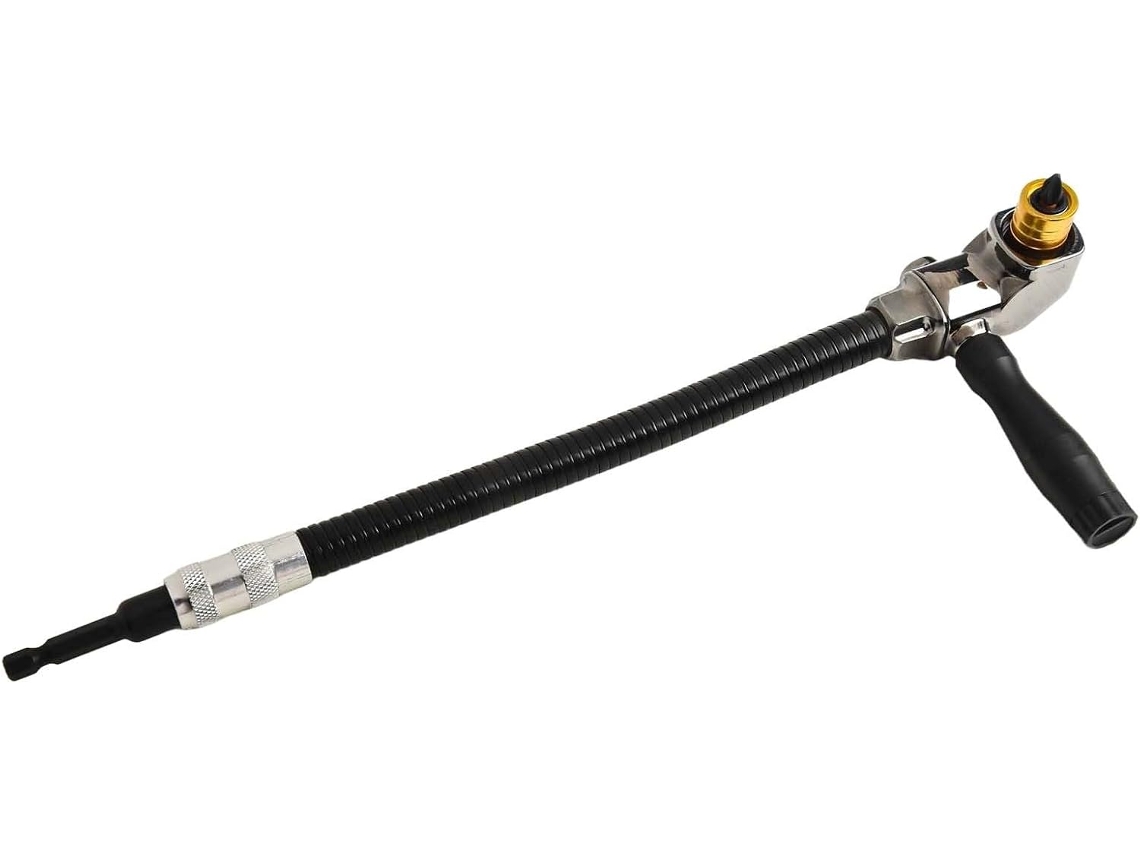 Adaptador De Furadeira 90 Graus Com Cabo Removível E Eixo Flexível