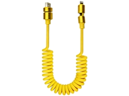 Cabo De Dados Da Mola 4 Em 1 Super Carga Rápida, 240w, 1,5m, Amarelo
