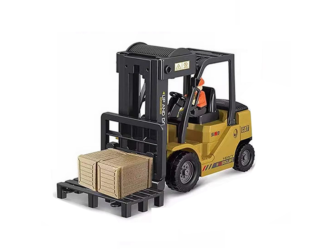 Empilhador Elétrico Rc Qh207 1d À Escala 1/24 com Som e Luz, Brinquedo Infantil. MDUG