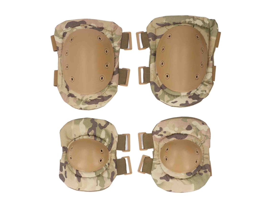 Conjunto De Joelheiras E Cotoveliras Para Construção Manutenção Jardim Camuflado