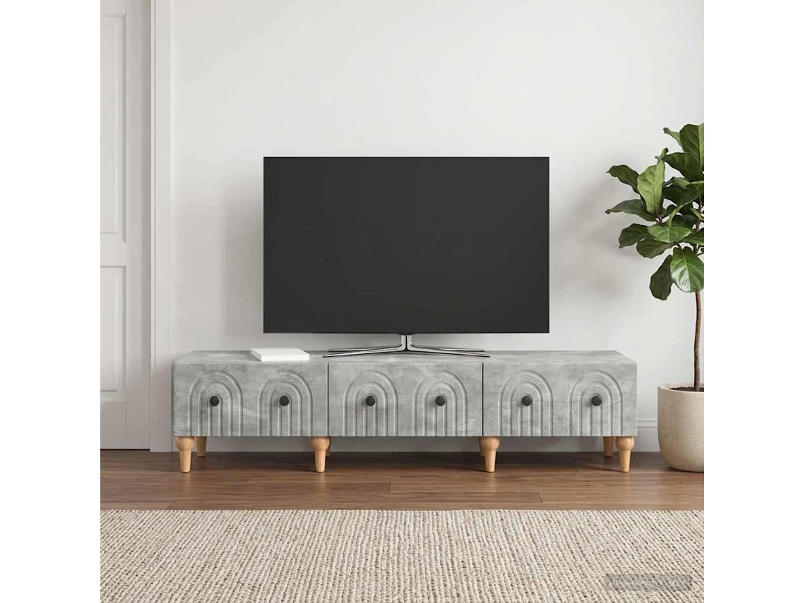 Vidaxl Gabinete Para Tv Com Gaveta Cinzento Cimento 147 X 34,5 X 30 Cm
