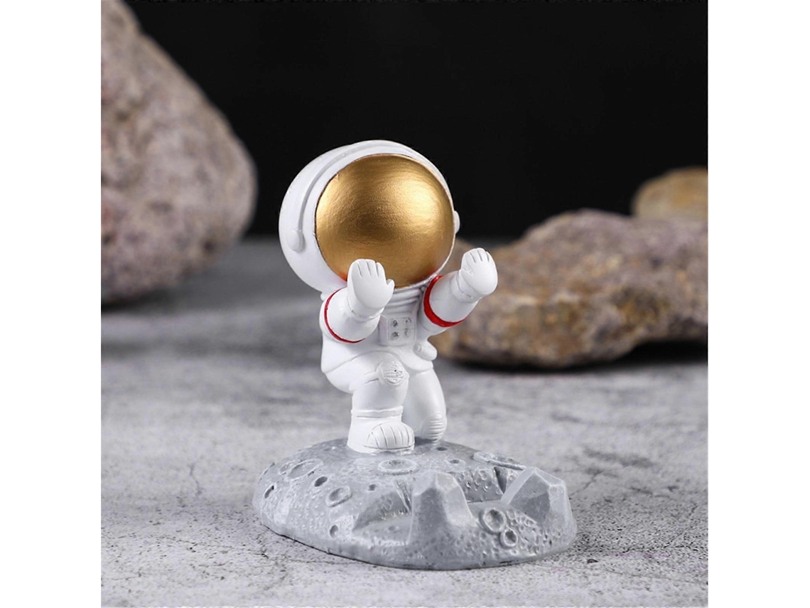 Suporte De Mesa Universal Para Celular Iphone Com Formato De Astronauta E Porta-canetas.