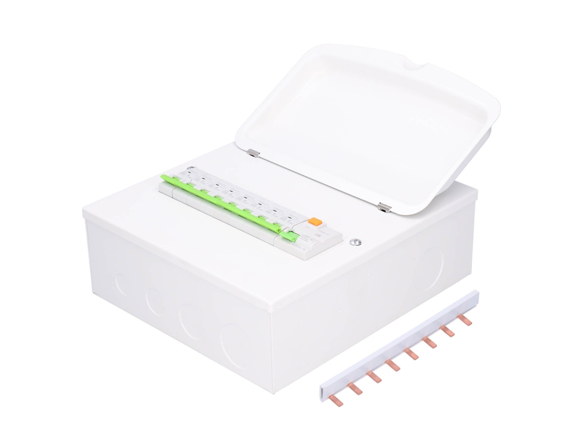 Caixa de distribuição à prova d'água de 8 vias com disjuntor de fuga RCD Seguk 63A 30mA 8 MCB