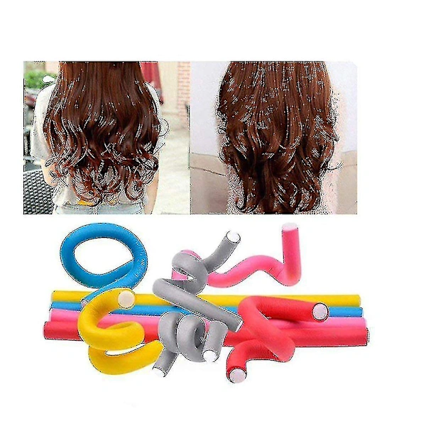 Paquete de 42 rulos. Accesorios flexibles de peluquería. Crea rizos hermosos y naturales. Sin daños. O-aquaforge