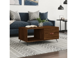 Vidaxl Mesa Centro 90x50x40 Cm Derivados De Madeira Carvalho Castanho
