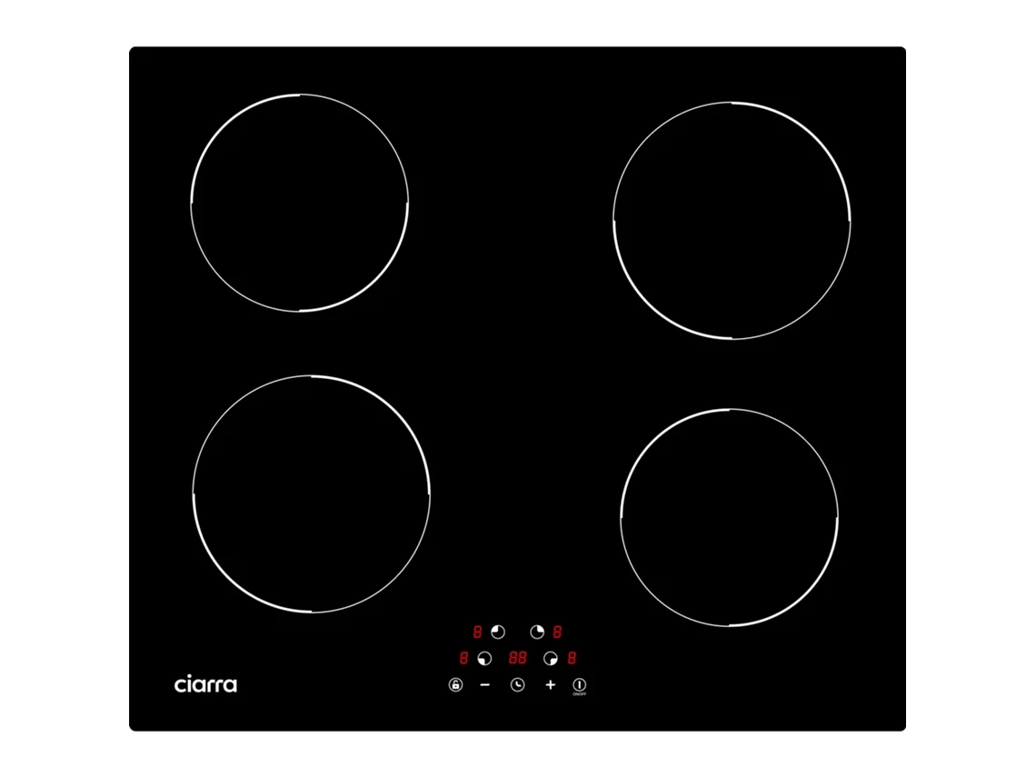 Placa de Indução Ciarra 59cm 6000W Timer Touch Button CD4BIH-D
