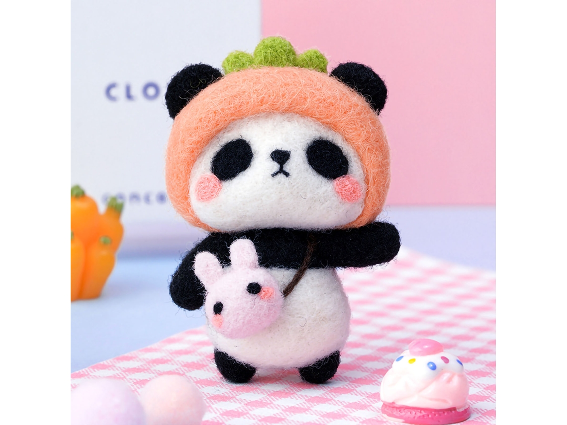 Kit de Feltro com Panda LAXISCREED para Iniciantes