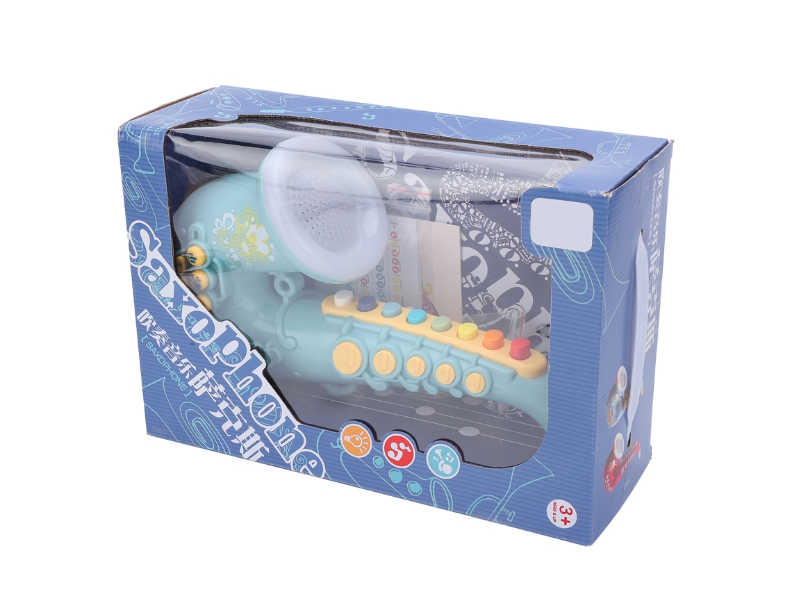 Primerox brinquedo Saxofone Simulação Musical Educativo para Crianças com Luz e Ajuste de Volume