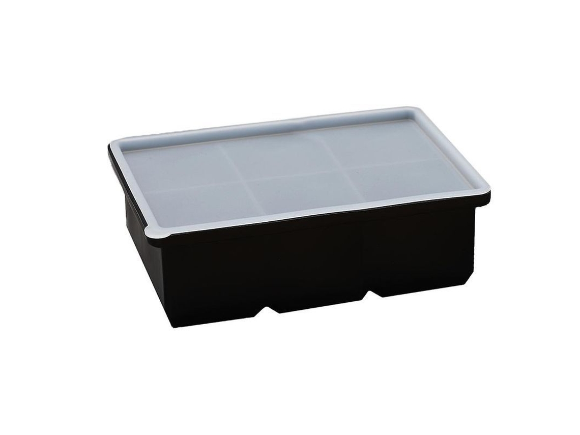 Bandeja De Gelo Multiuso Para Drinks, Whisky, Café Gelado E Sobremesas - Fácil De Usar E Limpar Preto
