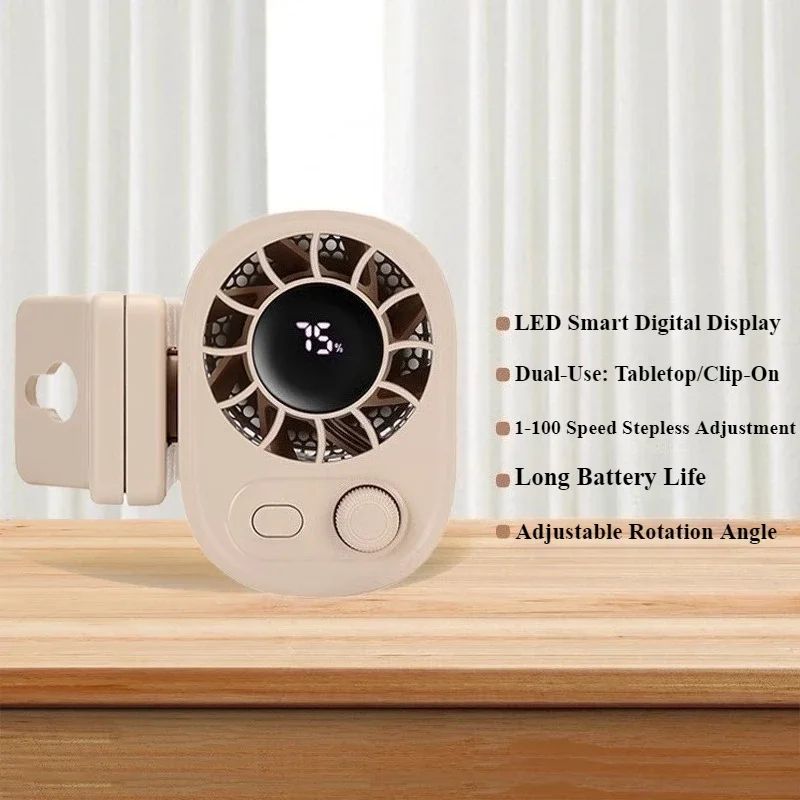 Ventilador MDUG, encaixe, rotação 360°, 100 velocidades