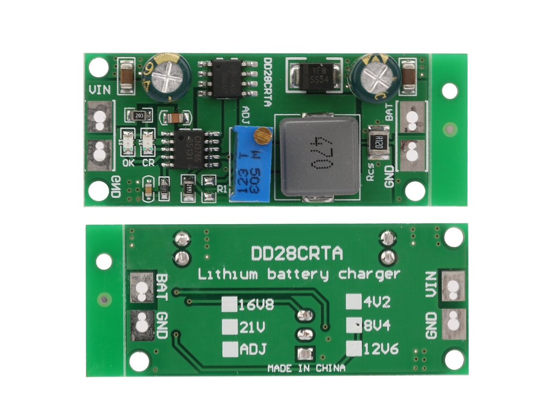 Módulo Carregador Para Baterias Li-ion, Lifepo4 E Titanato De Lítio (3.7v A 18.5v)