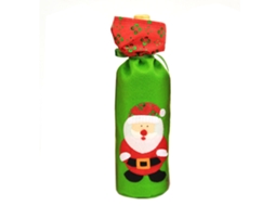 Capa Decorativa Saco Garrafa Natal Papai Noel