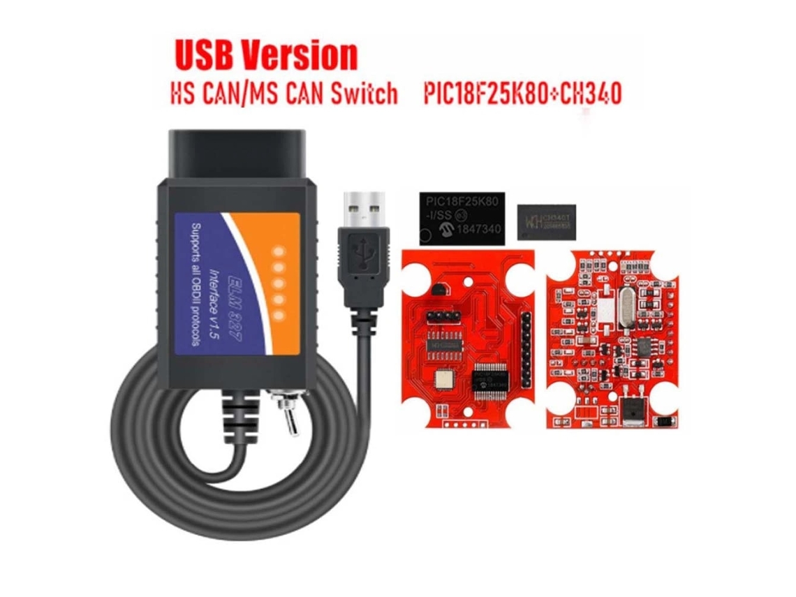 Scanner Obd2 Can Usb Leitor De Códigos Dados Em Tempo Real