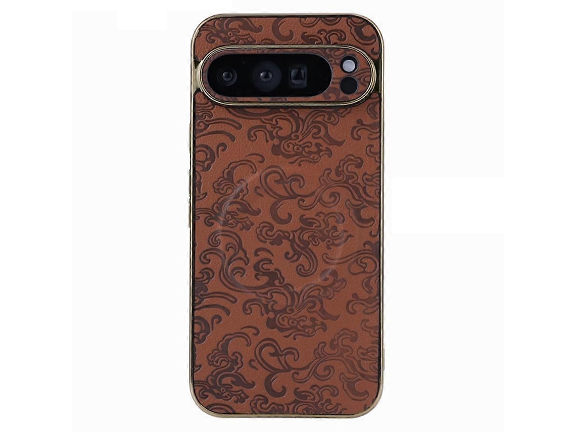 Capa Protetora Para Google Pixel 9 Pro Xl, Compatível Com Design Texturizado Galvanizado E Anti-queda