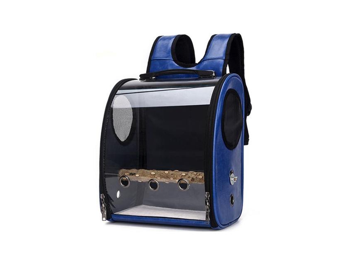 Mochila para Pássaros e Papagaios, com Comedouro, Poleiro e Respirável AQUAFORGE