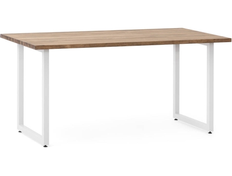 Mesa de Refeição BOX FURNITURE ICSM-80160730 30AB BL-EV (Branco - Madeira, Aço - 160x80x75 cm)
