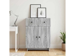 Vidaxl Buffet Sonoma Cinzento 66 X 34,5 X 90 Cm Derivados De Madeira