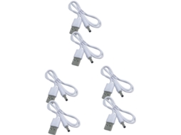 Conjunto De 6 Cabos Carregamento Usb Dc, Práticos E Seguros Para Com