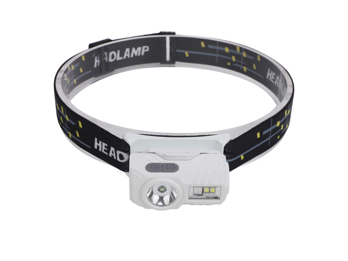 Lanterna De Cabeça Led Com Sensor De Movimento Recarregável