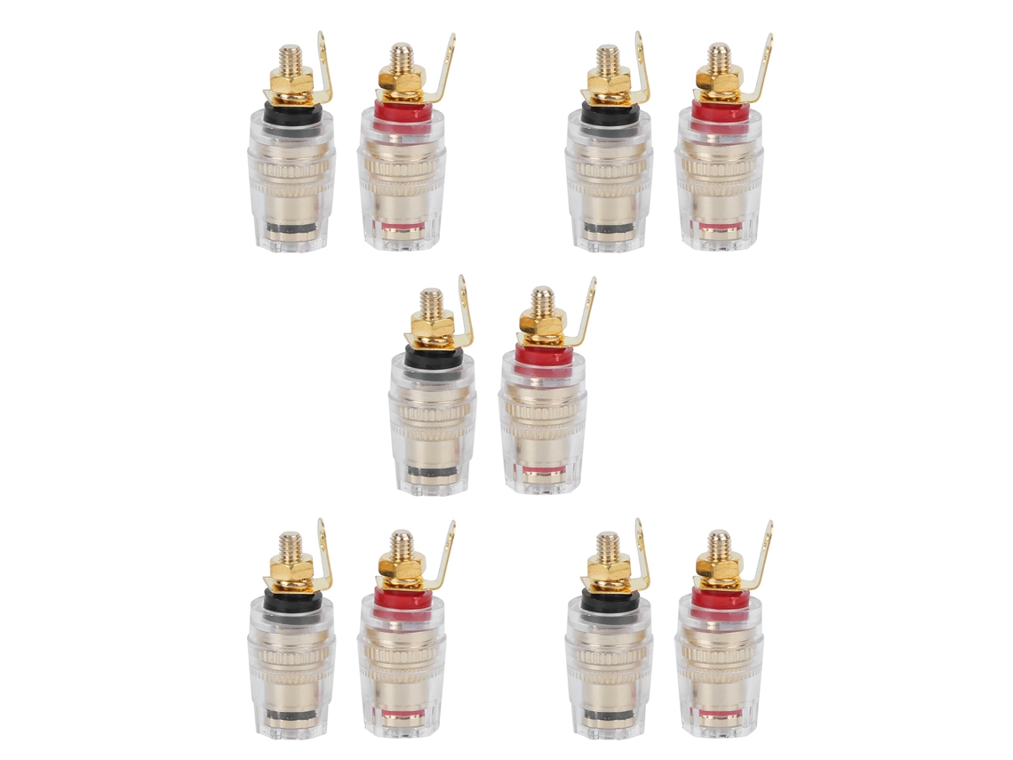 Conector De Terminais Banana Para Amplificador De Alto-falantes Com Revestimento Dourado – Laxiscreed