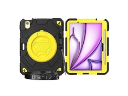 Capa Compatível Com Ipad Air 11 (2024) Em Formato De Aranha Com Suporte Integrado, Feita Em Pc+silicone E Alça De Ombro.