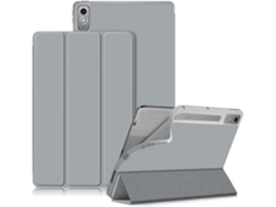 Capa Protetora Inteligente Em Tpu Para Lenovo Tab P12 De 12,7 Polegadas Com Função Ativação/suspensão Automática, Cinza. Tuotuo (2023)